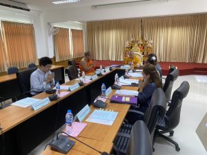 ประชุมคณะกรรมการตรวจรับพัสดุและผู้ควบคุมงาน สำหรับการประกวดราคาจ้างปรับปรุงห้องสมุด วิทยาลัยสงฆ์มหาสารคาม ตำบลคันธารราษฎร์ อำเภอกันทรวิชัย จังหวัดมหาสารคาม ประจำปีงบประมาณ พ.ศ. ๒๕๖๙ จำนวน ๑ งาน ด้วยวิธีประกวดราคาอิเล็กทรอนิกส์ (e-bidding) ครั้งที่ ๑/๒๕๖๙